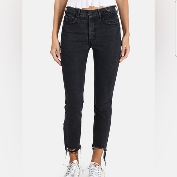 Grlfrnd Karolina Excuse My French Black Jeans Size 27 - Picture 1 of 8
